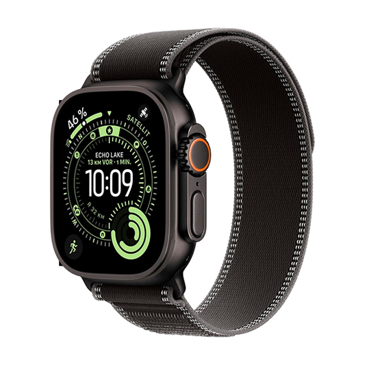 Watch Apple Watch Ultra 3 (2025) 5G 49mm Black Titanium Case with Trail Loop M/L - Black/Charcoal