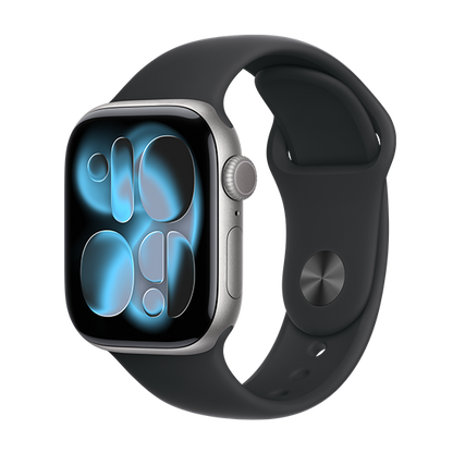 Watch Apple Watch Series 11 (2025) GPS 42mm Space Grey Aluminium Case with Sport Band S/M - Black