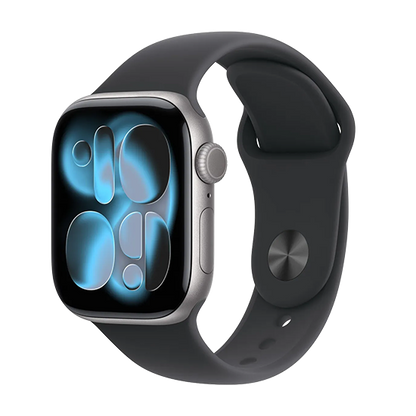 Watch Apple Watch Series 11 (2025) GPS 42mm Space Grey Aluminium Case with Sport Band S/M - Black