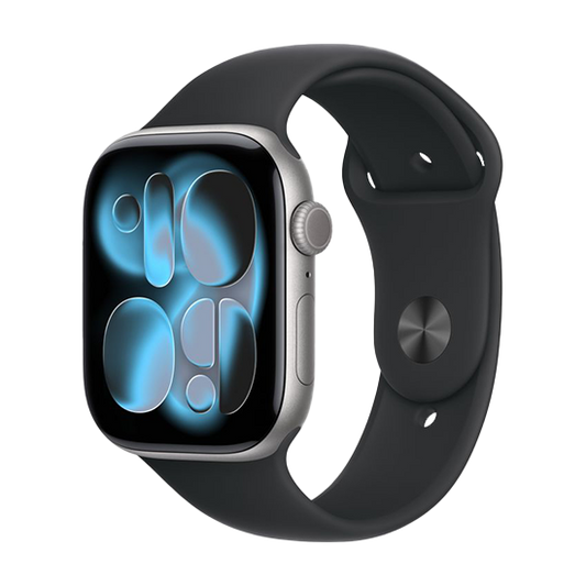 Watch Apple Watch Series 11 (2025) GPS 46mm Space Grey Aluminium Case with Sport Band S/M - Black