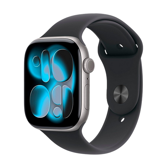 Watch Apple Watch Series 11 (2025) GPS 46mm Space Grey Aluminium Case with Sport Band M/L - Black