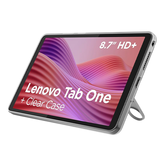 Tablet Lenovo Tab One 4GB RAM 128GB WiFi with Clear Case - Grey
