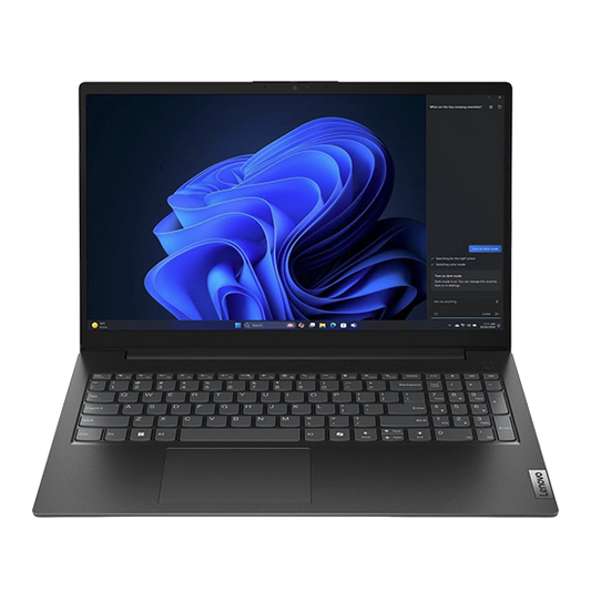 Lenovo Laptop V15 QWERTY 5te Gen. 15.6 i3-1315U 8GB RAM 512GB SSD - Black