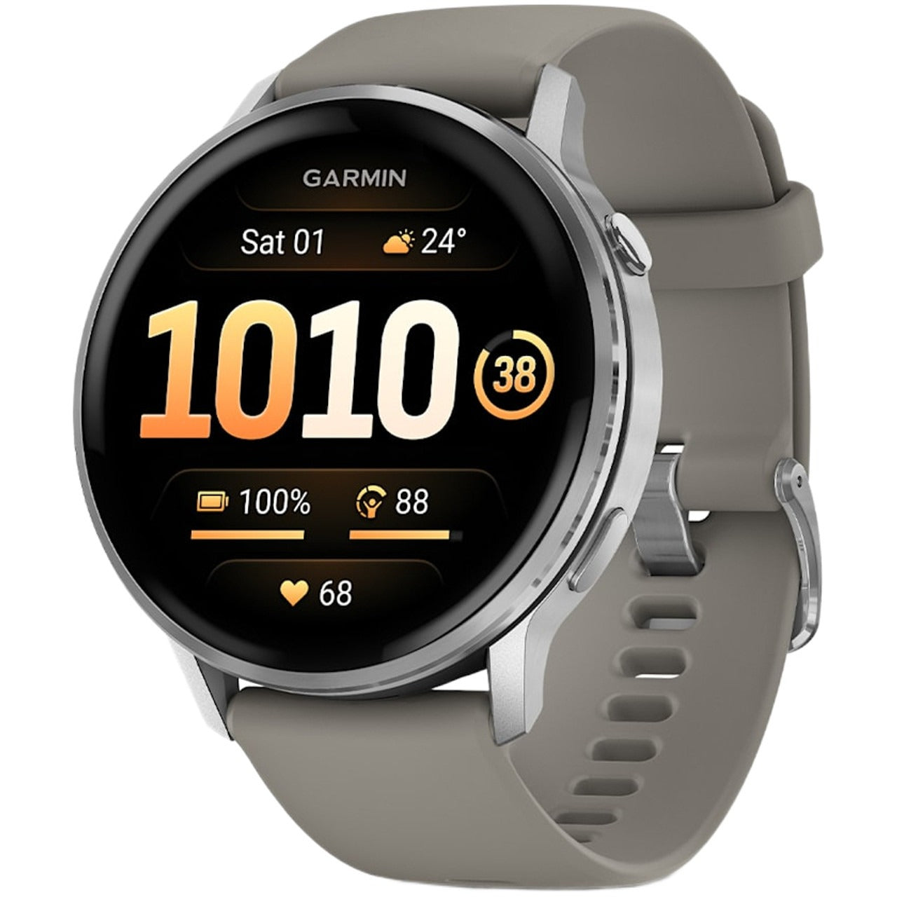 Garmin Venu 4 (45mm), Black with Silver