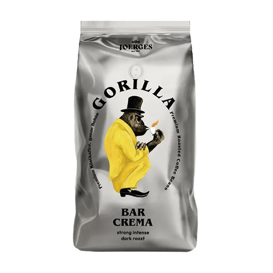 Gorilla Espresso Bar Crema 1kg Coffee Beans Silver