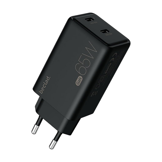 Beclad 65W Adapter USB-C 2 Port (prod. by Samsung) - Black