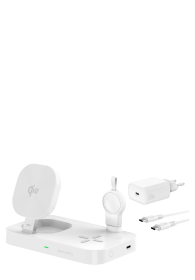 4smarts Qi2 Ladestation Trident mit Charger fr Samsung Watch White