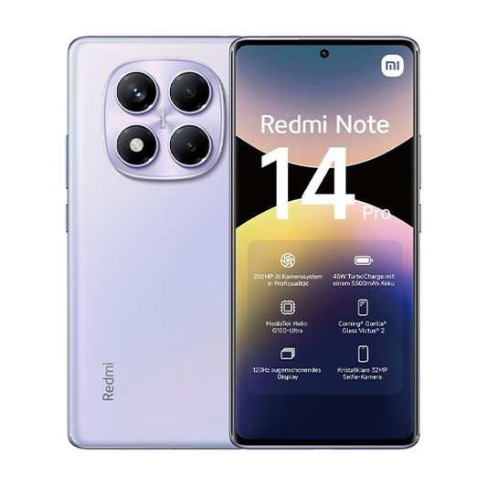 Xiaomi Redmi Note 14 Pro 4G Dual Sim 12GB RAM 512GB - Aurora Purple