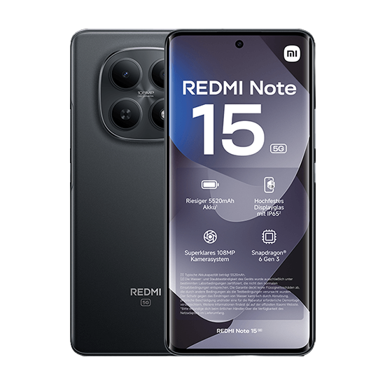 Xiaomi Redmi Note 15 5G Dual Sim 8GB RAM 256GB - Black