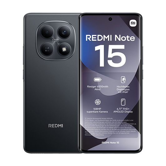 Xiaomi Redmi Note 15 4G Dual Sim 6GB RAM 128GB - Black