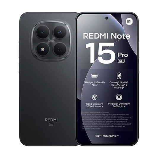 Xiaomi Redmi Note 15 Pro 5G Dual Sim 8GB RAM 512GB - Black