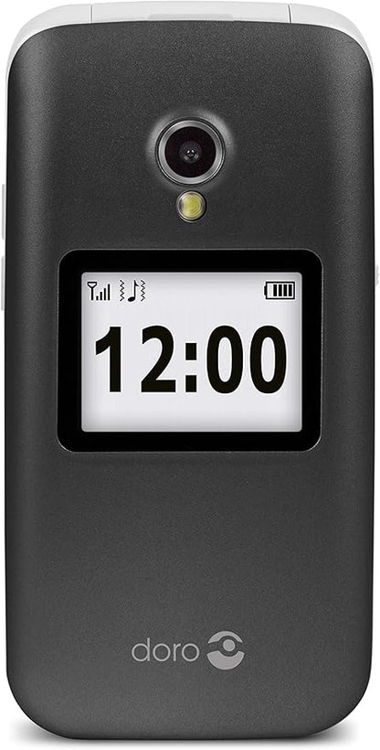 Doro 2424 GRAPHITE/WHITE Flip Phone