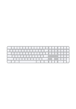 Apple Magic Keyboard with Touch ID and Numeric Keypad White, fr Mac Modelle mit Apple Chip  Deutsch  Weie Tasten