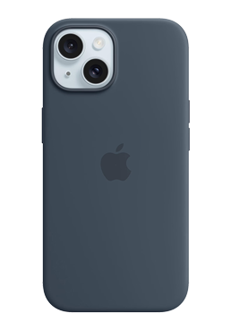 Apple Silicone Case with MagSafe Storm Blue, fr iPhone 15, MT0N3ZM/A