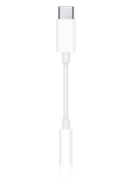 Apple USB-C auf 3.5 mm Kopfhreranschluss Adapter White, MU7E2ZM/A Retail