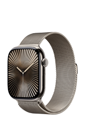 Apple Watch Series 10 GPS + Cellular Natural Titanium, Natural Milanese Loop S/M, MC7Q4QF/A, 46mm