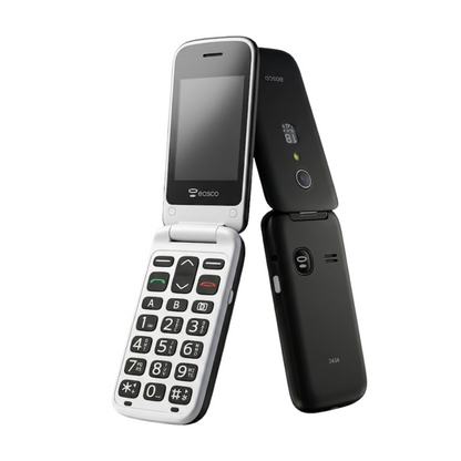Easco 2434 Flip Phone with Charging Cradle