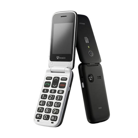 Easco 2434 Flip Phone with Charging Cradle