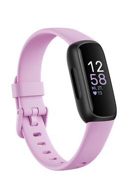 FitBit Inspire 3 Lilac-Black, Fitness Tracker mit Armband
