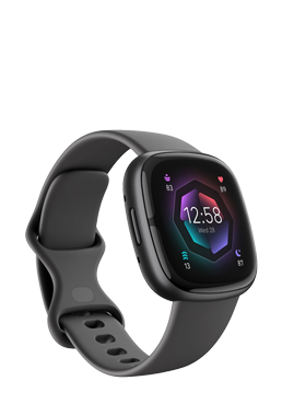 FitBit Sense 2 Shadow Grey / Graphite, Intelligente Uhr mit Armband