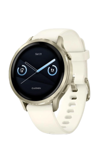 Garmin VENU 4 GPS-Fitness-Smartwatch, 41mm Lunar Gold - Beige, 010-03013-00