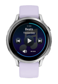Garmin VENU 4 GPS-Fitness-Smartwatch, 41mm Silver - Periwinkle, 010-03013-01