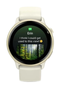 Garmin Vivoactive 6 Smartwatch Bone / Lunargold Aluminium, 42mm, 010-02985-01