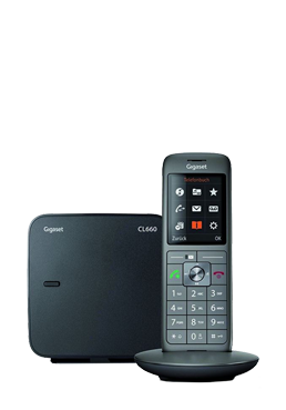 Gigaset Schnurlostelefon Anthrazit, CL660A