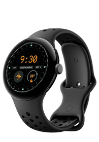 Google Pixel Watch 3 LTE Matte Black / Obsidian, GA05773-DE, 45mm