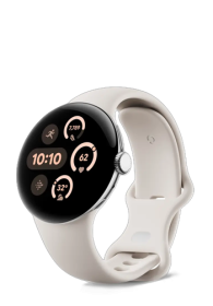Google Pixel Watch 4 WiFi 41mm Polished Silver / Porcelain, GA10830-EU