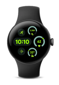 Google Pixel Watch 4 WiFi 45mm Matte Black / Obsidian, GA09308-EU