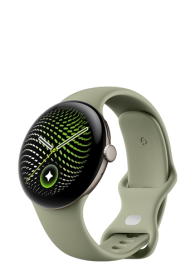 Google Pixel Watch 5 WiFi 45mm Satin Pyrite / Olive, GA10896-DE
