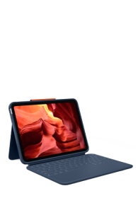 Logitech Rugged Combo 4 Case mit integrierter Tastatur Classic Blue, fr Apple iPad 11" (A16) / iPad 10,9" (10. Gen)