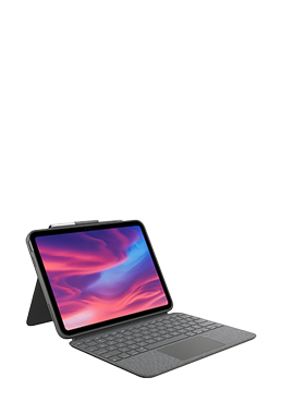 Logitech Wireless Combo Touch Keyboard - Quertz Graphite, fr Apple iPad 10. Generation