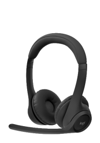 Logitech Zone 300 Wireless Bluetooth Headset With Noise-Cancelling Microphone Black, 981-001407