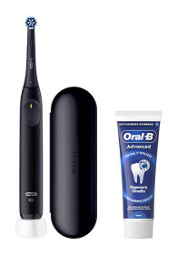 Oral-B iO 2 Elektrische Zahnbrste incl. Reiseetui und Zahnpaste Black