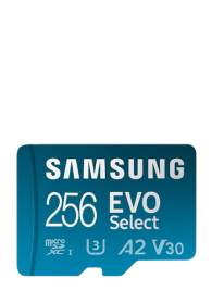 Samsung EVO Select (2024) microSD-Karte 256GB, 160 MB/s + Adapter