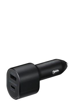 Samsung KFZ-Schnellladegert mit 1 x USB-A & 1 x USB-C inkl. EP-DN975 Black, EP-L5300XB, 15W (USB-A) & 35W (USB-C)
