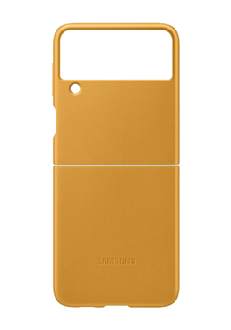 Samsung Leather Cover Yellow, Samsung F111 Galaxy Z Flip3, EF-VF711LY, Retail