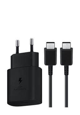 Samsung Netzteil USB Type-C Schnelllader 25W & Ladekabel USB Type-C Black, 3A, EP-T2510XBEGEU