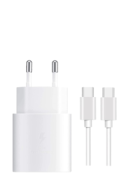 Samsung Netzteil USB Type-C Schnelllader & 1 m Ladekabel Typ C White, 3A, EPTA800XW, Retail