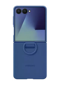 Samsung Silicone Case with Ring Blue, fr Samsung Galaxy Flip7, EF-PF766TNEGWW