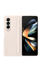 Samsung Standing Cover mit Pen Sand, fr Samsung Galaxy Z Fold4, EF-OF93PCUEGWW