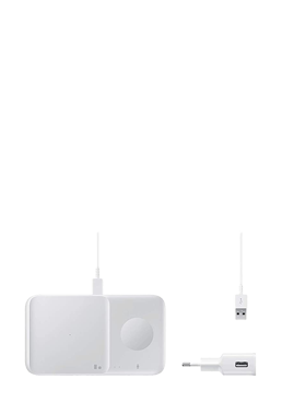 Samsung Wireless Charger Duo 15W inkl. Adapter u. Kabel White, EP-P5400TW, Retail