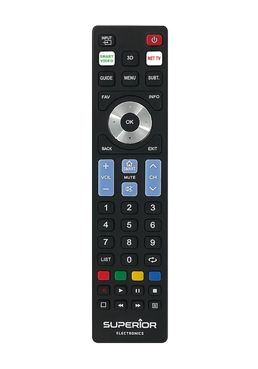 Superior Electronics Ready5 Smart ReplacemRemote Control - Universal-Fernbedienung Black, SUPTRB019, fr LG / Samsung / Sony /  Philips / Panasonic TVs