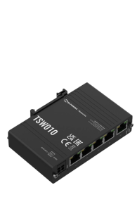 Teltonika 5-Port DIN Rail Switch Kompakter Industrial Ethernet Switch mit PoE TSW010