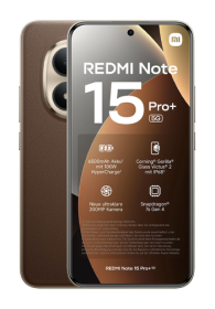 Xiaomi Redmi Note 15 Pro+ 5G 256GB, 8GB RAM, Brown